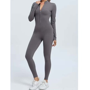 Trajes Deportivos Personalizados, Monos de Secado Rápido, Transpirables, con Cierre, Manga Corta, Leggings, Rompers, Trajes de Entrenamiento - Product Image 4