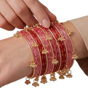 Export Quality Handmade Jewelry Fashion Bangles Churiyan Sets Premium Kashmiri Glass Bangles Pakistani Wedding Bridal Collection - Product Image 1