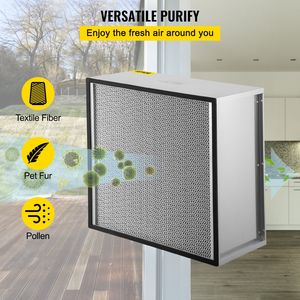 Filtro dell'Aria Pieghevole HEPA Autentico di Ricambio 60x60x29 cm, Efficienza H13 e H14, Filtro di Ricambio per Climatizzatore - Product Image 6