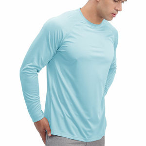 T-shirt à séchage rapide pour le fitness et la course à pied, fabricant et fournisseur de vêtements de sport, t-shirt d'entraînement à manches longues pour homme, t-shirt léger - Product Image 3