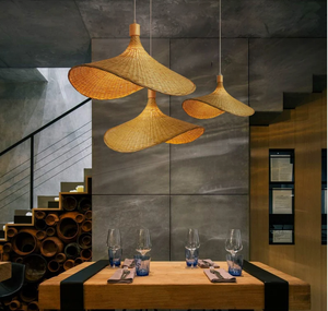 โคมไฟหวายธรรมชาติทำจากหวาย DIY,งานหัตถกรรม TienPhong - Product Image 6