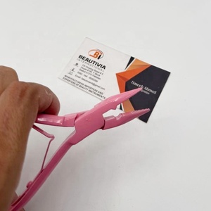 Pinzas para Extensiones de Cabello con Anillos Micro y Nano, para Aplicación y Remoción de Extensiones, Material de Acero Inoxidable - Product Image 4