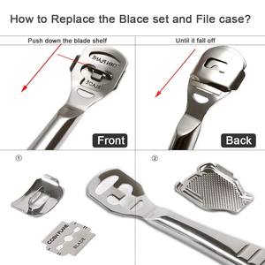 Couteau à pédicure, éplucheur de peaux mortes en acier inoxydable, grattoir pour pieds, outil de pédicure - Product Image 5