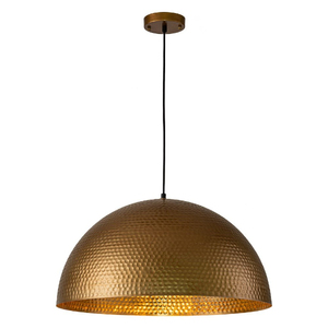 Lámpara Colgante de Techo con Pantalla de Bronce, E26 LED, para Interiores, Tamaño Grande, Altura Ajustable, Estilo Rústico, Diseño Montado - Product Image 4