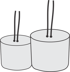 Blocs de couverture en béton avec fil de liaison pour espaceurs de barres d'armature, pièces de soutien structurel pour fondations, dalles, colonnes et poutres - Product Image 1