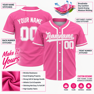 Maillot de baseball personnalisé en polyester respirant imprimé par sublimation, manches courtes, uniforme à séchage rapide, été, entièrement boutonné - Product Image 4