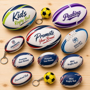 Nouveaux cadeaux promotionnels personnalisés Produit promotionnel Logo personnalisé Ballons de rugby promotionnels Noël Nouvel An Cadeau Sport Cadeau - Product Image 1
