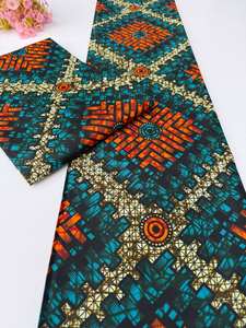 Tela Khanga con estampado de cera africana de alta calidad, Material de algodón del 100 por ciento para ropa y vestidos, proveedor de Isla de exportación Hitjem - Product Image 6