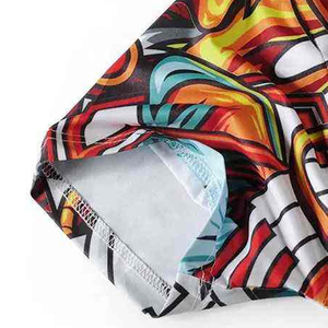 เสื้อแรชการ์ดแขนสั้นผู้ชาย ผลิตตามสั่ง พิมพ์ลายแบบซับลิเมชั่น ผ้าโพลีเอสเตอร์ 100% ระบายอากาศได้ดี แห้งเร็ว - Product Image 6