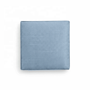 Luxury Dusty Blue Silk-Look Fabric <b>Gift</b> <b>Box</b>, Plain Square Lift-Off <b>Lid</b> Wedding Favor <b>Box</b> - Product Image 3