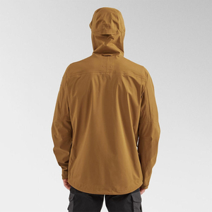 Wholesale Men's Premium Softshell Waterproof Hooded Hiking Jacket Windproof Multi-Pocket Fleece <b>Coat</b> OEM - Product Image 4