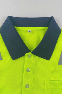 Camiseta de Trabajo de Manga Corta de Alta Visibilidad con Cuello Redondo, Diseño Personalizado al por Mayor, Camiseta Polo de Seguridad para Hombre 2026 - Product Image 3