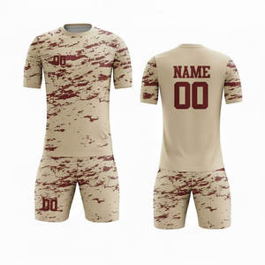 Conjunto de Uniforme de Fútbol para Entrenamiento, Transpirable, Camiseta, Pantalones Cortos y Calcetines, para Hombre y Jóvenes, Kit Diario de Equipo, Sublimación Personalizada - Product Image 1