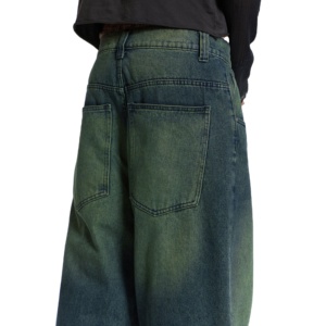 Custom Design Logo Oversized High Quality Baggy Men's Jeans Pants distressed New Fashion Breathable Jeans <b>Denim</b> Pants - Product Image 3