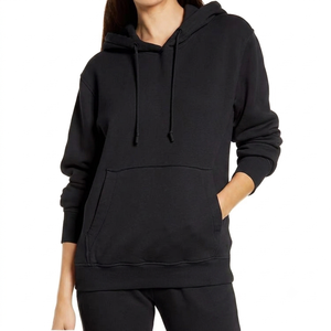 High Quality Quick Dry Women's Fleece Solid Streetwear Hoodie Breathable Customizable Front Made Pakistan Hot Selling Winter - Product Image 1