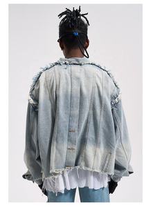 Veste en jean pour homme OEM 2026, marque privée, sur mesure, en stock, dropshipping - Product Image 4