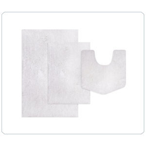 Customised Modern Classic Elegance <b>Bathroom</b> Rug <b>Mat</b> <b>Set</b> 3 Piece, Microfiber Shaggy Bath <b>Bathroom</b> Washable Quick Dry Rug - Product Image 5