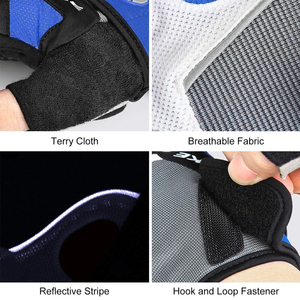 Gants de vélo en gros : Gants de cyclisme demi-doigts de qualité supérieure avec tissu respirant, grip en silicone et résistance aux chocs - Product Image 6