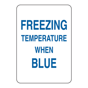 Señal de Advertencia de Congelación Sensible a la Temperatura Brady para Congeladores y Laboratorios - Product Image 1