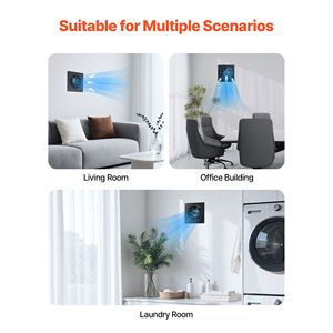 Ventilatore da Parete Silenzioso con Motore AC da 6 Pollici, 205 CFM, Facile Installazione per Bagni - Product Image 2