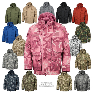100% High Quality Rain Waterproof Camouflage Outdoor <b>Jacket</b> with Multiple Pockets Lightweight Windproof <b>Utility</b> Coat for <b>Men</b> - Product Image 1
