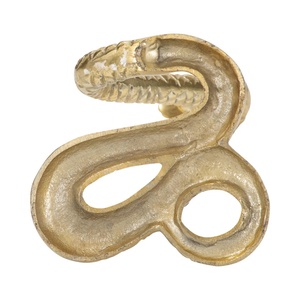 Escultura de Serpiente Dorada de Lujo, Figura Moderna de Cobra para Decoración de Sala de Estar, Estatua de Serpiente Abstracta de Metal para Decoración de Oficina Ejecutiva - Product Image 2