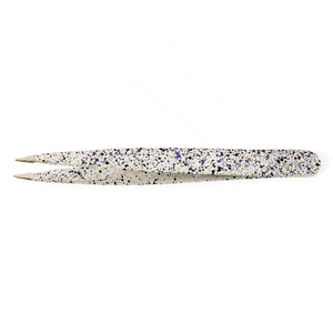 Pinzas para Cejas Subhan International de Acero Inoxidable con Patrón Multicolor Moteado, Antimagnéticas, de 10 mm, con Logotipo Personalizado para el Cabello - Product Image 5