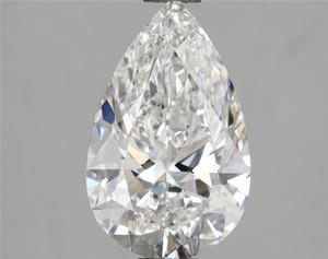 Excellents diamants de laboratoire en forme de poire, taille brillant, 1,00 carat, clarté VS1, synthétiques, cultivés en laboratoire, couleur D, CVD, diamants blancs en vrac - Product Image 2