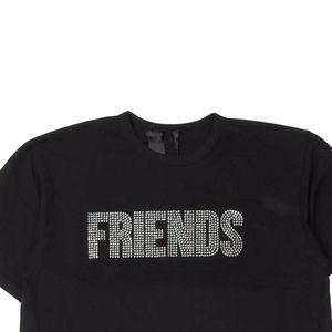 T-shirts pour hommes à strass, best-sellers du fabricant professionnel, nouveau design, en tissu tricoté Ringer, fabriqués au Pakistan, en promotion - Product Image 3