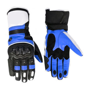 Gants de moto confortables et légers avec paume rembourrée, imperméables et anti-UV, en peau de mouton, pour le cyclisme et la conduite - Product Image 2