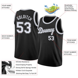 Custom <b>Men</b> Basketball Jersey XL Size Sleeveless Breathable Mesh Fabric Reversible Quick Dry Sports Team Uniform Training Wear - Product Image 3