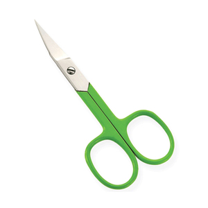 Tijeras Profesionales para Cejas Gervet TI-106 con Hoja Curva de Acero Inoxidable, Mango de Cerámica, Diseño para Diestros, Agarre Suave - Product Image 1