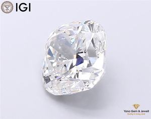 เพชร CVD ทรงสี่เหลี่ยมคุชชั่น สี E ความสะอาด VS2 น้ำหนัก 1.00 กะรัต พร้อมใบรับรอง IGI สำหรับแหวน Forever Yours - Product Image 3