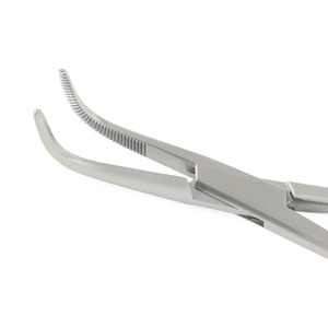 Pinces hémostatiques trachéales Jackson, entièrement courbées, à dents dentelées, 14 cm, en acier inoxydable, réutilisables, instruments chirurgicaux hémostatiques - Product Image 6