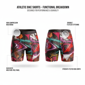 Shorts de sport taille haute personnalisés pour femme – Nouveauté tendance pour la course, le fitness, le yoga et le cyclisme – Imprimé sur mesure - Product Image 2