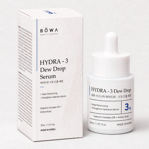 เซรั่ม BOWA Signature HYDRA3 Dew Drop ผลิตในเกาหลี ด้วยสารไฮยาลูรอนิคคอมเพล็กซ์ 3% เปปไทด์ สควาเลน อาร์บูติน ช่วยลดเลือนริ้วรอย ขนาด 30 มล. บำรุงผิวอย่างล้ำลึก - Product Image 1