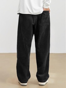 Pantalon Baggy Coupe Décontractée pour Hommes et Femmes, Jambe Large, Tissu Confortable et Style Streetwear Contemporain - Product Image 2