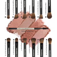 MAANGE Grosir Set Kuas Makeup Alami 13pcs Bulu Berkualitas Tinggi Kuas Blush Powder Concealer Alat Makeup Set Kuas Makeup