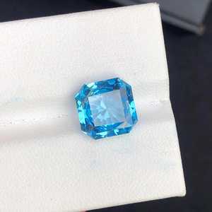 Topacio Azul Suizo, Corte Octogonal Escalonado, Piedra Natural Suelta de Alta Calidad para Coleccionistas - Product Image 5