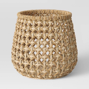 Panier de rangement en jacinthe d'eau avec poignées pour la décoration intérieure et le rangement des vêtements, nouveau modèle bon marché - Product Image 4