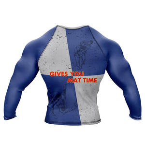 เสื้อรัดกล้ามเนื้อ MMA พรีเมียม แขนยาว ไร้ตะเข็บ กางเกงรัดรูป ระบายอากาศ แห้งเร็ว ชุดฝึกซ้อมกีฬา ผลิตโดยผู้ผลิต OEM - Product Image 2