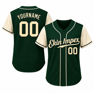 Maillot de baseball uni personnalisé pour hommes, vêtements de sport, qualité supérieure, fabrication directe en usine, maillot de baseball confortable - Product Image 2