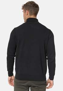 เสื้อสเวตเตอร์ไหมพรมถักลายริบสีน้ำตาลสำหรับผู้ชาย ยี่ห้อ FONILBEST SPORTS WEARS แบบซิป ¼  ทรงปกติ เหมาะสำหรับฤดูใบไม้ร่วง ผลิตจากอะคริลิก 100% รับสกรีนโลโก้ตามแบบ OEM - Product Image 3
