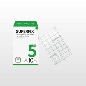 ผ้าพันแผลชนิดม้วน Superfix ขนาด 5 ซม. x 10 ม. ผ้าไม่ทอแบบมีกาวในตัว สำหรับพันแผลทางการแพทย์ - Product Image 2