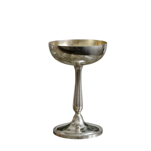 Bol de centre de table de luxe argenté sur pied, en acier inoxydable vintage, pour fruits, style antique, pour mariages et tables de fête - Product Image 5