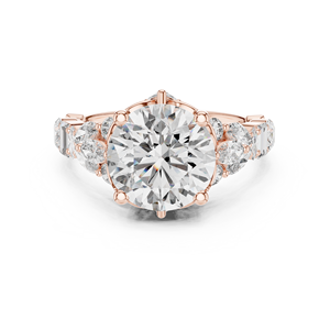 925 Sterling Silver Round Cut Moissanite <b>Diamond</b> <b>Ring</b> Wholesale Fine Jewelry Manufacturer Custom OEM - Product Image 1
