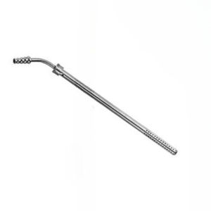 Tubo de succión curvo manual Blink Surgident de acero inoxidable, tamaño personalizable, aspirador quirúrgico para cirugía general - Product Image 2