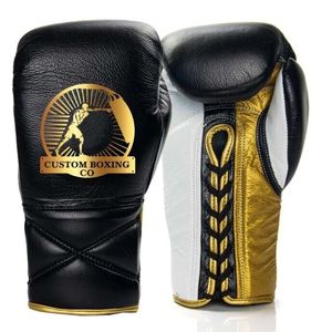 Gants d'entraînement de boxe et de kickboxing personnalisés OEM, imperméables, en cuir de vachette, pour arts martiaux et gants de boxe en cuir. - Product Image 1