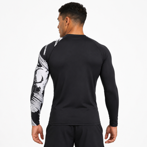 <b>Men</b> Quick-Dry <b>Stretch</b> Fitness Shirt Gym Clothes BJJ High Quality Rash guard Wrestling T Shirt Martial Arts MMA Muay Thai Shirts - Product Image 2