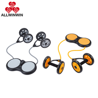 Roue abdominale ALLWINWIN ABW07 - Tapis de genouillères, tube de résistance, rouleau séparé pour exercices de renforcement du tronc en salle de sport